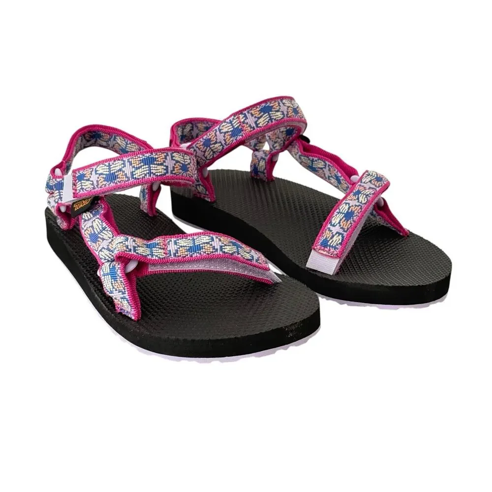 Teva Youth Girls Sport Sandals Butterfly Lilac Adjustable Lightweight SZ/5